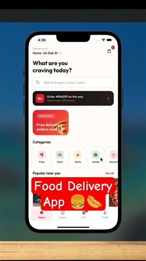 Building an Food Delivery App with Flutter, Firebase & AI 🚀 #flutter #fooddeliveryapp