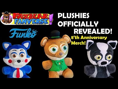 FUNKO FNAF FAZBEAR FANVERSE PLUSHIES OFFICIALLY REVEALED! | Five Nights at Freddy's Toys Fangame