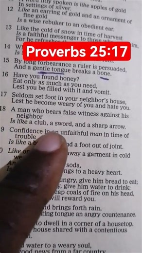 Proverbs 25:17. God protects you from false witnesses
