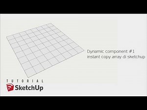 Tutorial parametric Copy array Sketchup !