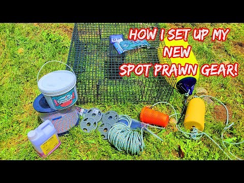 Shrimp Pot Setup | How I Did It | New Spot Prawn Gear Gear