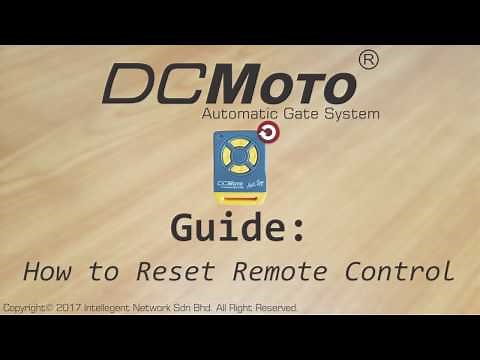 How to reset Remote Control (DCMoto)