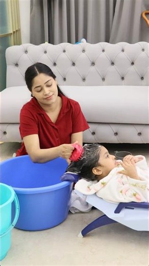 Full Hairwash Demo 👌 My Baby's Haircare Routine #shorts #ytshorts #youtubeshorts #hairwash #haircare