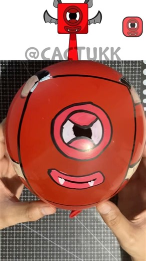 I made Sprunki OC One Phase 2 (from Numberblocks) Out of Balloon​⁠​⁠ #sprunki #sprunkioc #diyballoon