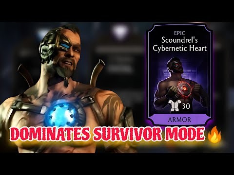 BLACK DRAGON KANO SURVIVOR MODE GAMEPLAY 😱💀 INSANE DAMAGE!Mortal Kombat Mobile
