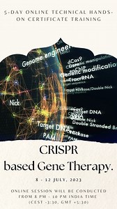 #Crispr #GeneTherapy #GeneticEngineering #GeneEditing #Biotechnology #GenomeEditing #CRISPRworkshop | BDG LifeSciences