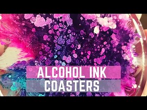 Resin & Alcohol Ink Coasters Tutorial for Beginners