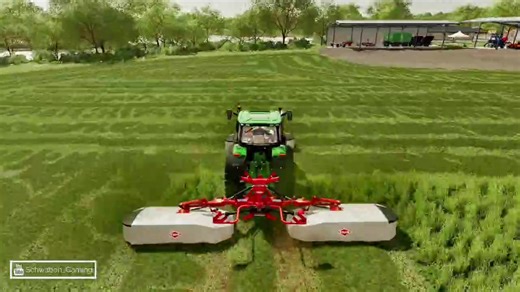 #ls22 #johndeere #johndeere6r #kuhn #mähen