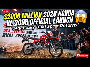 2026 Honda XL 200R OFFICIAL LAUNCH 😱 | Legendary Dual-Sport Returns!