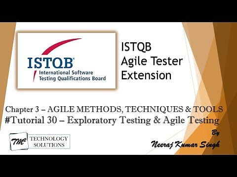 ISTQB Agile Tester Extension | 3.3.4 Exploratory Testing and Agile Testing | ISTQB Tutorials