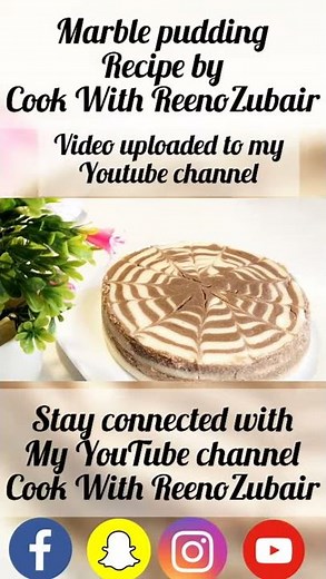 Marble pudding recipe by Cook With ReenoZubair