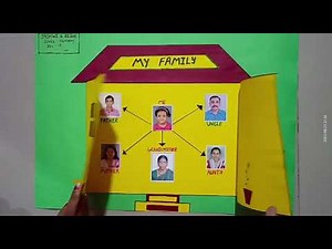 FAMILY SCHOOL PROJECT !! FAMILY HOUSE PROJECT !! HOW TO MAKE TO YOUR FAMILY PROJECT !!