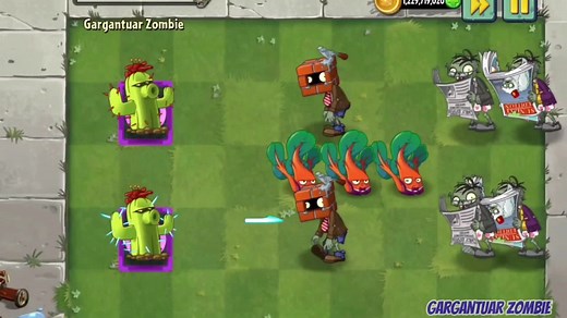 Cactus PowerUp Evolution in PvZ 2 | Plants vs Zombie Head Battle