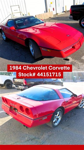 CROSSFIRE INJECTION! Manual transmission 1984 Corvette Normal Wear & Tear! Buy Now for $4,900 #80s