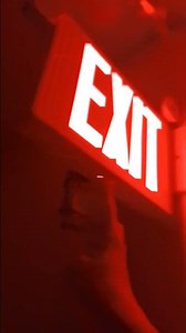 Testing the red exit sign combo In the dark 🕶️