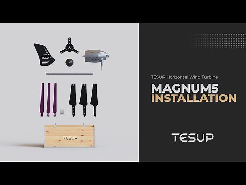 TESUP MAGNUM5 Wind Turbine - Installation Video