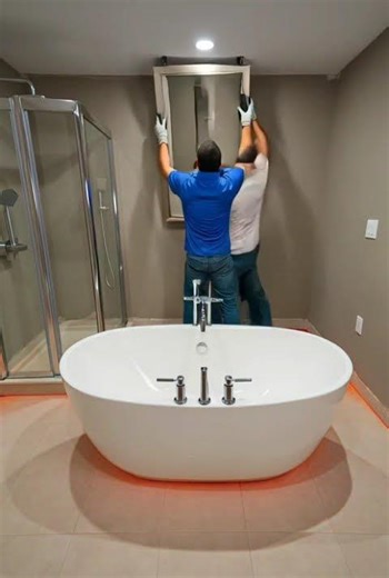 Lava Epoxy Bathroom Floor Transformation 🔥 | Stunning Renovation