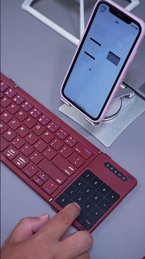 For foldable keyboards, choose one with a touchpad and numeric keypad; it's suitable for office work