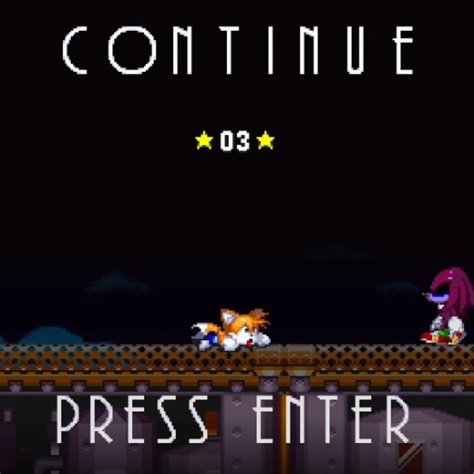 Continue | Knuckles.exe: The Emerald's Curse #sonic #knuckles #tails