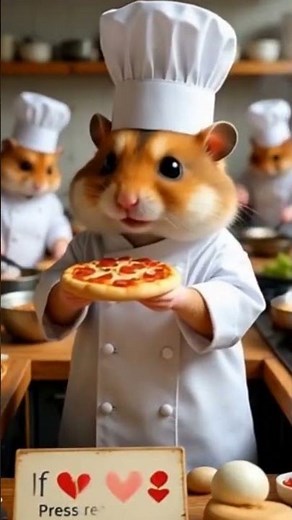 Tiny Chef Hamster Makes the Cutest Pizza Ever!