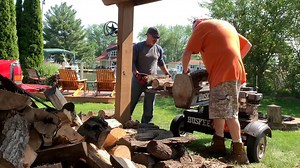 11K views · 221 reactions | In today's (July 7th 2019) firewood video I took my 35 ton Huskee Log Splitter (along with a truckload of firewood) to my customer Mike's house to split some maple blocks that he had there from a tree service that took down a couple large branches. Be sure to LIKE/FOLLOW this page so you don’t miss any future entertaining/educational firewood related videos. | Joe's Premium Firewood | Facebook