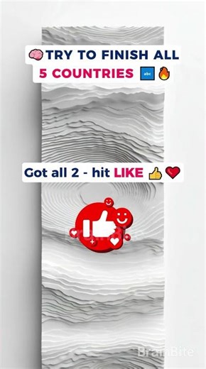 TRY TO FINISH ALL 5 COUNTRIES 🔤🔥 | Country Quiz