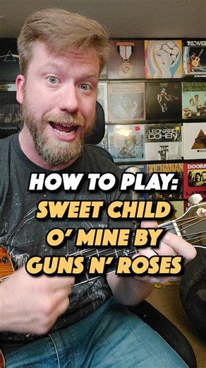 How To Play: Sweet Child O' Mine by Guns N' Roses (Simplified) #guitarlesson #guitartutorial #sweetchildomine #sweetchildofmine #gunsnroses #beginnerguitar | Bob Denson