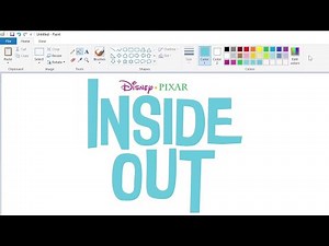 How to draw the Inside Out logo using MS Paint | How to draw on your computer