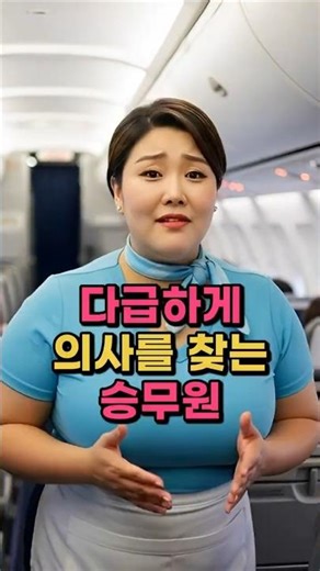 할아버지 의사가 승무원에게 말하는데#유머