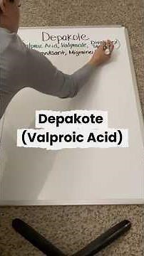 Depakote (Valproic Acid) Review for PMHNP Boards #pmhnpstudent #nursingstudent #psychnp #pmhnp