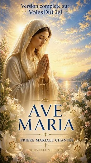 Ave Maria / Puissante Prière chantée - Je vous salue Marie - VoiesDuCiel - Lyrics
