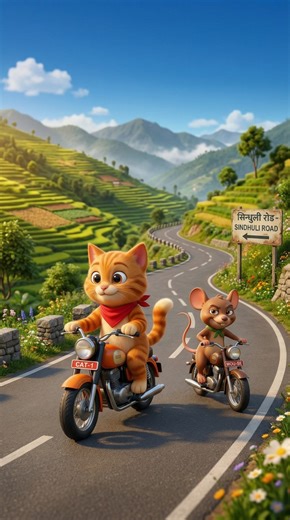 Overtake me again. I dare you. 🚴‍♂️🐱 #cat #cartoon #reelfyp #tomandjerry #bikelife | The AI Cat