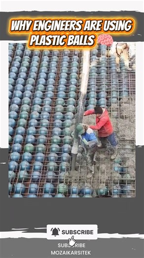 Why Engineers are using Plastic Balls #smart #construction #viral #engineering #shotrs #ball #fyp