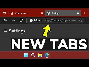 How to Enable New Tabs and Mica Effect in Edge Browser (Windows 11)