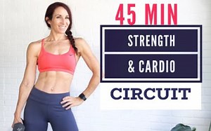 【Healthy Fit with Ty】45分钟全身力量＋有氧循环HIIT训练