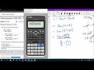Trigonometry - HW#5 Question #4 & Precalculus - HW#4 Question #16 - MyLab Math