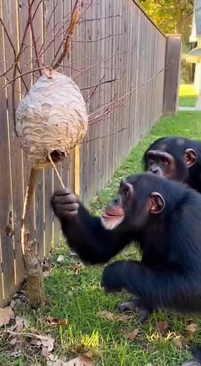 These chimps learned real quick why you NEVER poke a hornets’ nest. 😂🐒 . . . #funnyanimals #chimpanzee #AnimalComedy #viralreels #UnexpectedMoments #WildlifeHumor #4kfootag #HilariousFails #naturegonewrong #ComedyGold | Much Funny