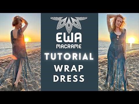 👉 DIY Macrame Beach Dress | No Sew Summer Wrap Dress Tutorial