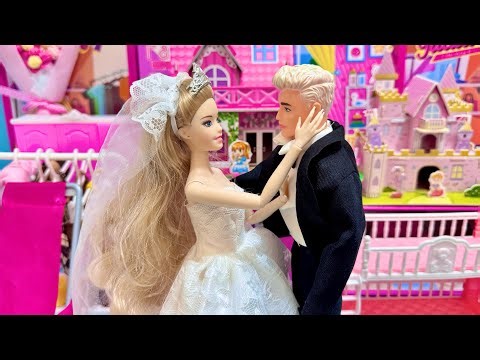 Barbie's Dream Wedding Makeover: Unboxing & Styling the Ultimate Pink Castle Playset! 👰✨
