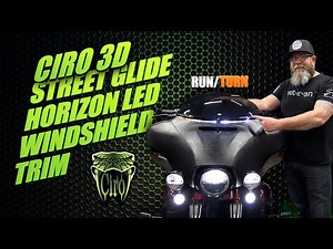 CIRO3D Horizon LED Windshield Trim Harley Davidson Batwing Fairing Install
