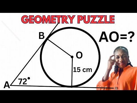 How To Solve A Tricky Circle Geometry | Step By Step Guide #grade8math #geometry #geometrychallenge