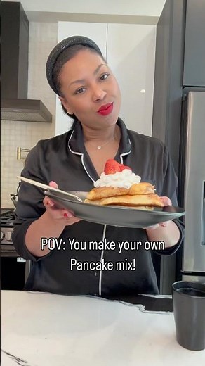 Save time, make pancake mix! #easyrecipe #breakfast