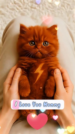 93K views · 973 reactions |  I may be small, but my love is huge. For you, mom. #kitten #melt #hug #song #tiny #soft #pure #mom #sweet #love #cutestory #meowgift #heartshine #feel | CatCrafter.AI | Facebook