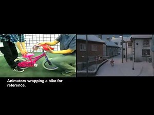 Arthur Christmas- Animators Wrapping a Bike