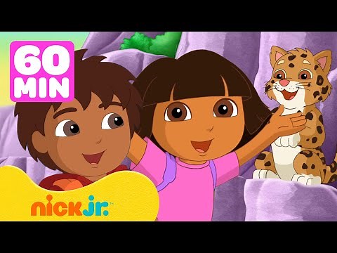 Dora | ¡Los rescates de animales más osados de Dora y Diego! 😺 1 hora | Nick Jr. en Español
