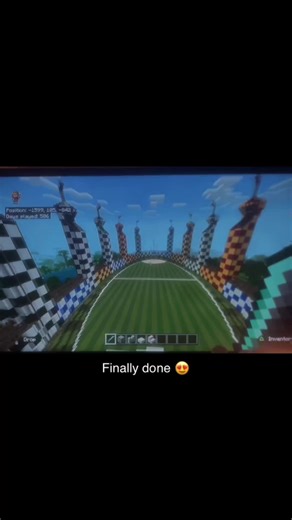 Quidditch Field in Minecraft! #minecraft #harrypotter #quidditch #viralvideos #ps4 #minecraftbuilding #waitforit