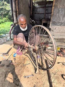 3.2M views · 19K reactions | amazing a old man repair iron wheel. | Hasan Ali | Facebook