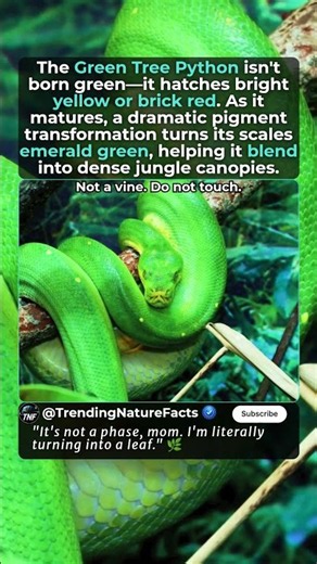 How Green Tree Pythons Change Colors🐍🎨