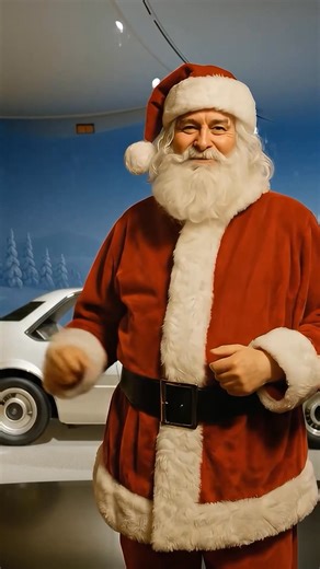 A festive stop at the BMW Museum as Santa drops by a classic icon to share some holiday cheer 🎅✨ The BMW Museum wishes you happy holidays. #BMWMuseum #BMWClassic #BMW Made with AI. | BMW Welt | BMW Museum