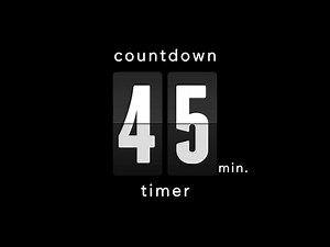 45 min countdown timer / flip timer • no music • only bell / deep focus - productive work